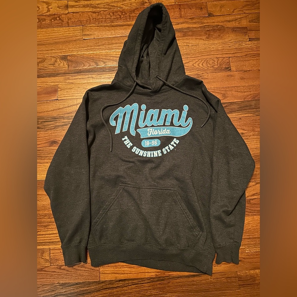 Charcoal Miami Florida Hoodie